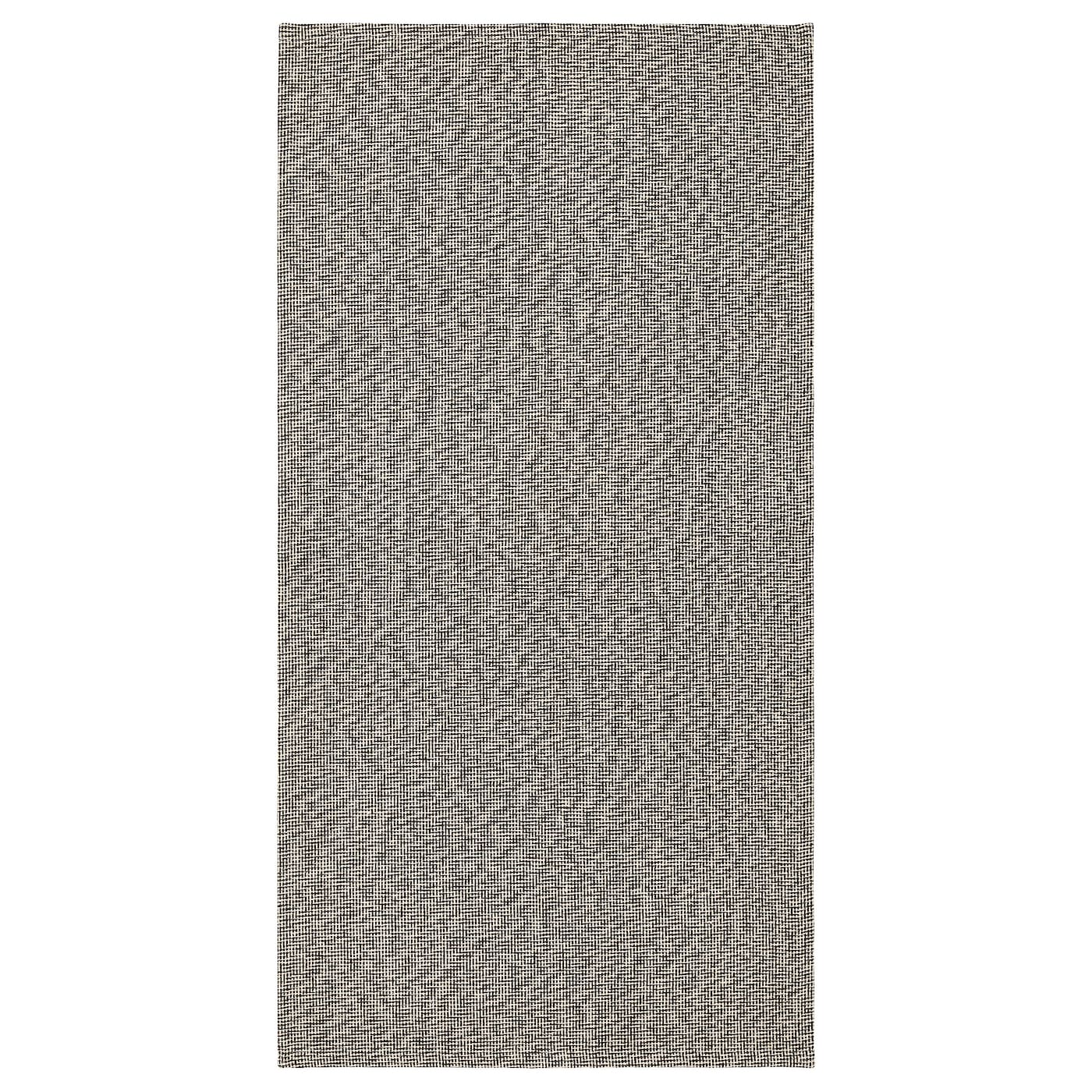قالیچه ایکیا 150×80 مدل TIPHEDE رنگ مشکی و سفید کد 205.288.78