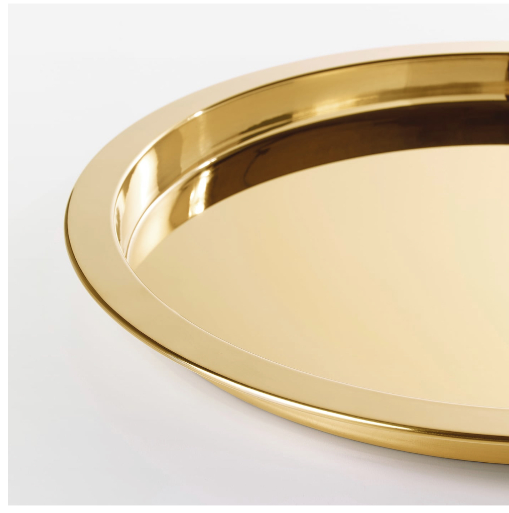 سینی فلزی طلایی ایکیا مدل GLATTIS کد 703.501.13
