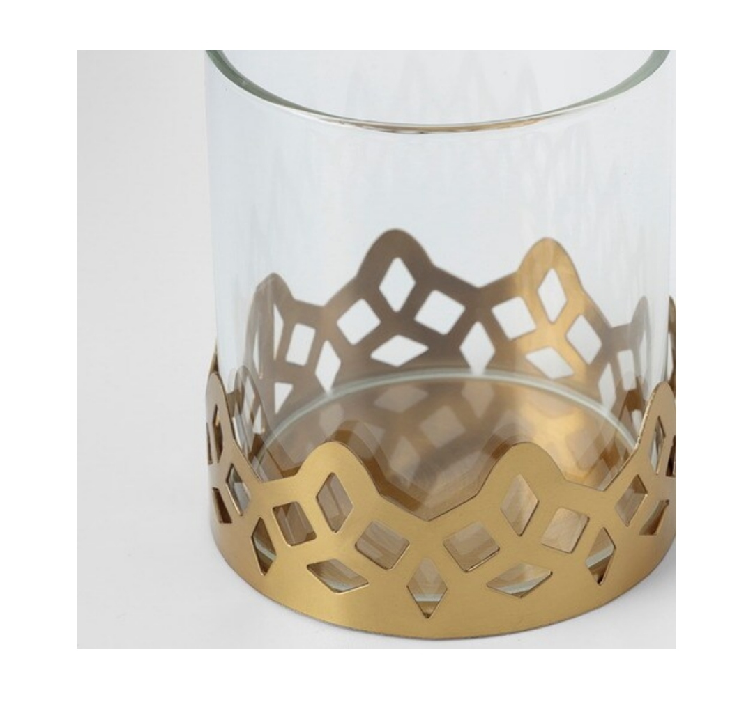 شمعدان طلایی شیشه ای ایکیا کد 405.420.10