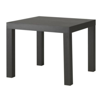 میز عسلی مربعی مشکی مات ایکیا مدل LACK IKEA کد 801.042.68